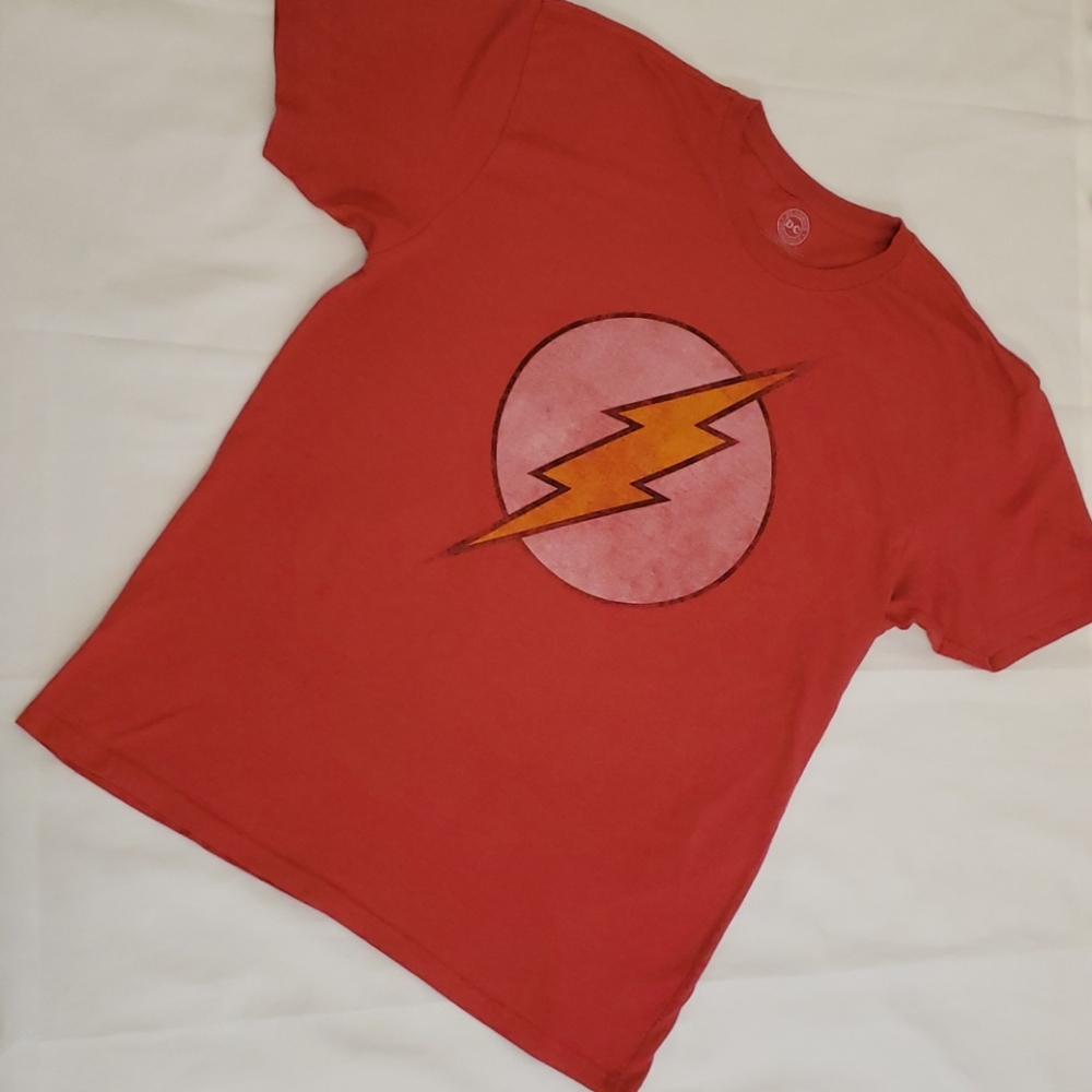DC Comics The Flash T-Shirt Red White Men's Extra Large XL